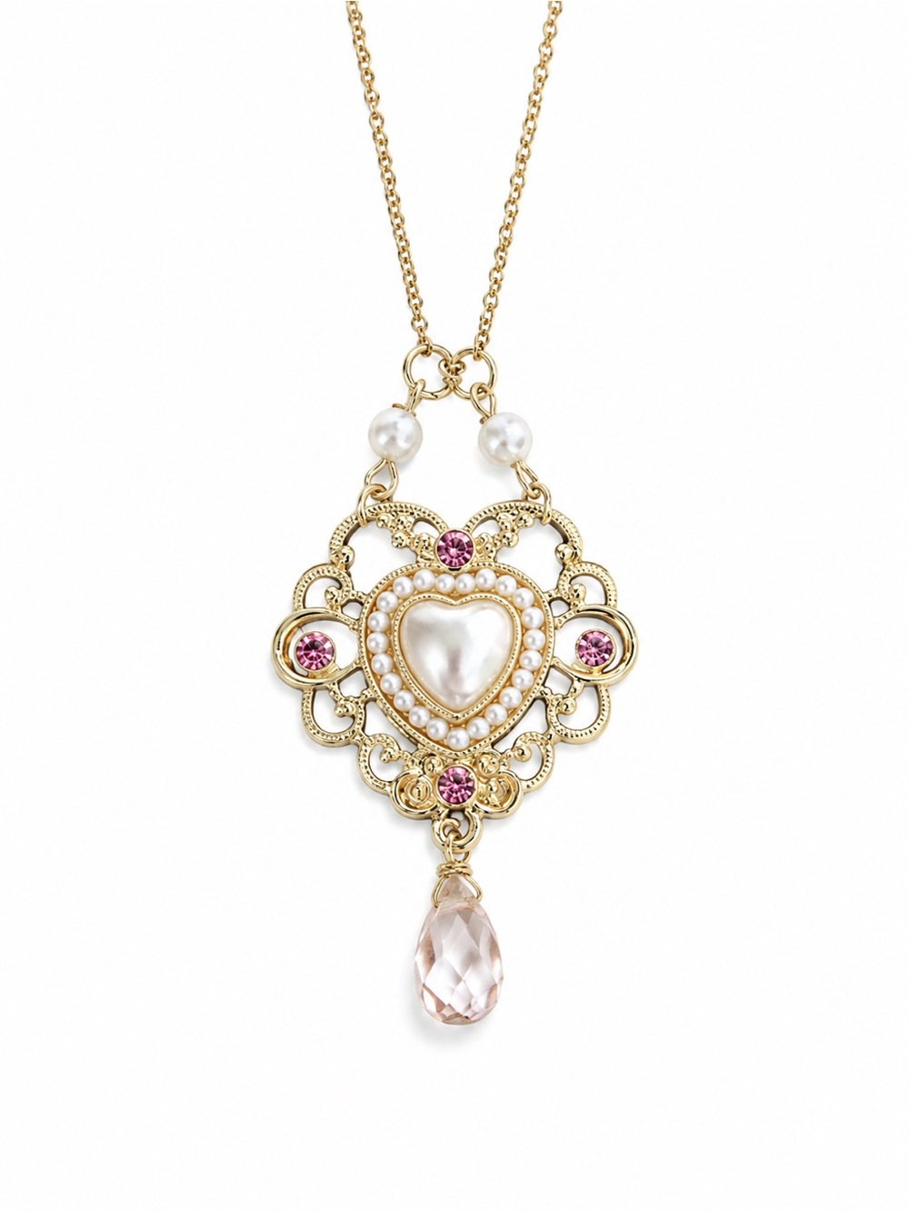 Handcrafted Vintage Style Heart Necklace on a 22” Chain #y2k #witch #oldmoney #c